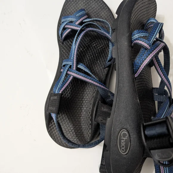 Chaco Black and Blue Strappy Sandals - Picture 5 of 8